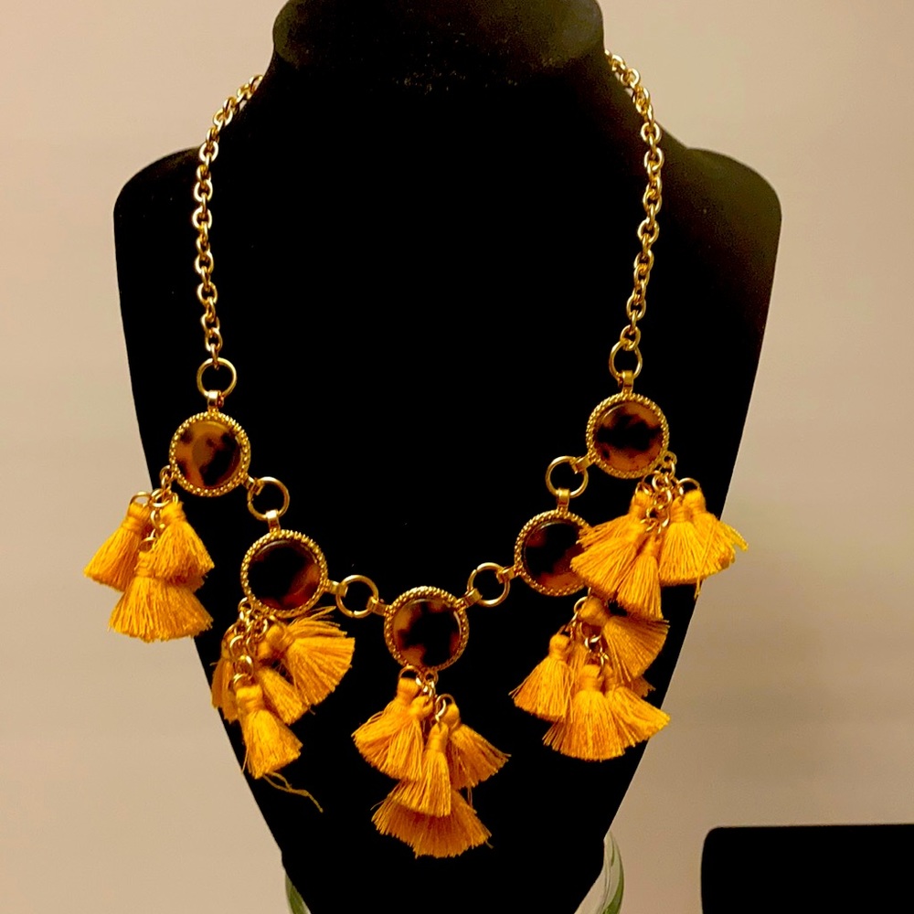 - Necklace  Orange and Brown Colors.